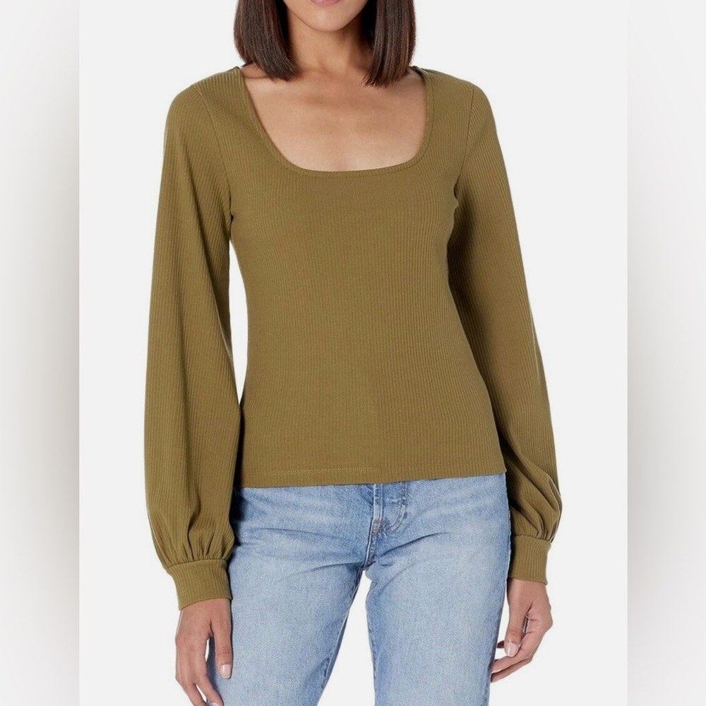 The Drop Women's @lucyswhims Square-Neck Balloon-Sleeve
Top